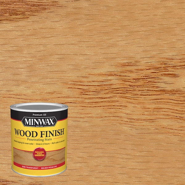 Minwax Wood Finish Semi-Transparent Golden Pecan Oil-Based Penetrating Wood Stain 1 qt 70041444 - main